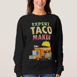 Moletom Expert Taco Maker Street Food Taco Day Gag