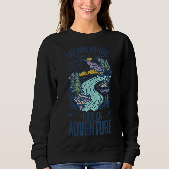 Moletom Explorar Natureza Tem Um Explorador De Aventura (Frente)