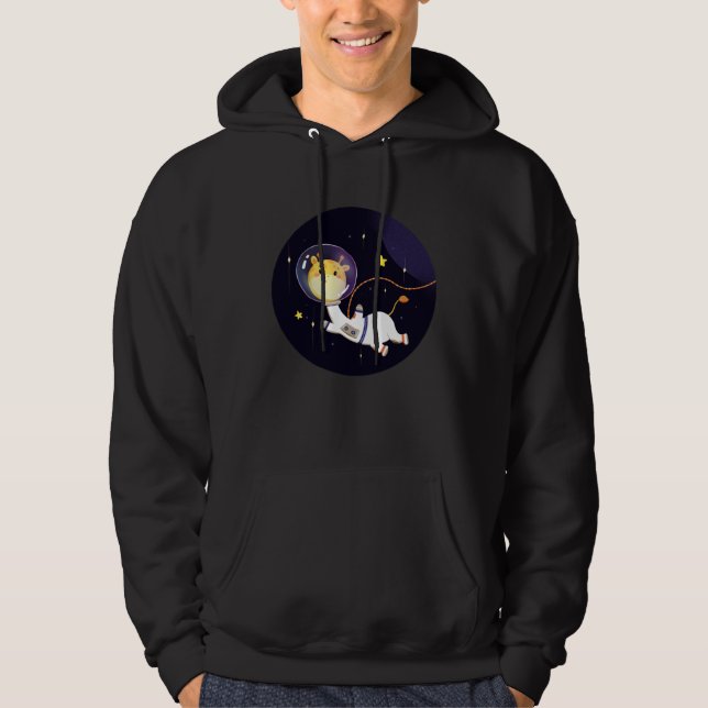 Moletom Explore the Universe Cute Baby Giraffe Astronaut G (Frente)
