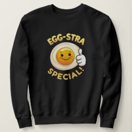 Moletom 🥚 Extra Especial – Camisola de Punho de Ovo Engra