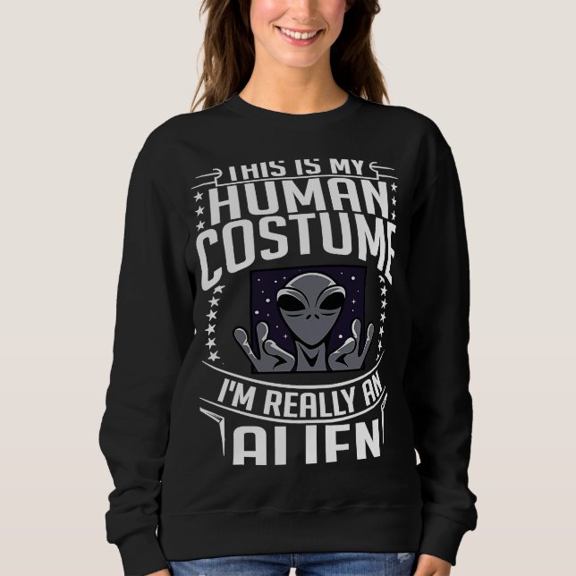 Moletom Extraterrestrial Life Alien  UFO Costume (Frente)