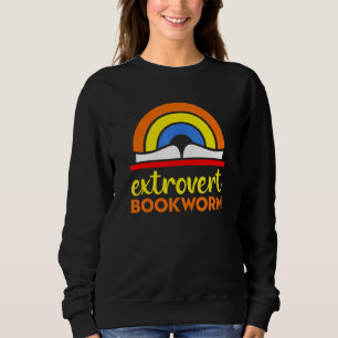 Moletom Extrovertido de Bookworm - Leitura Diversão de Liv