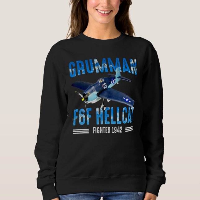 Moletom F6F Hellcat   WW2 Warbird Fighter Pilot (Frente)