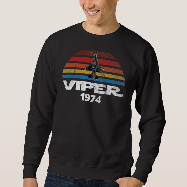 Moletom F 16 Viper Fighter Jet Distress Sunset (Frente)