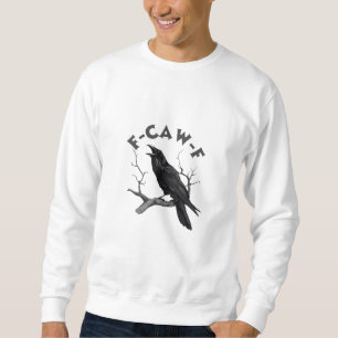 Moletom F-Caw-F Corvo Trocadilho Pássaro Engraçado Grunge