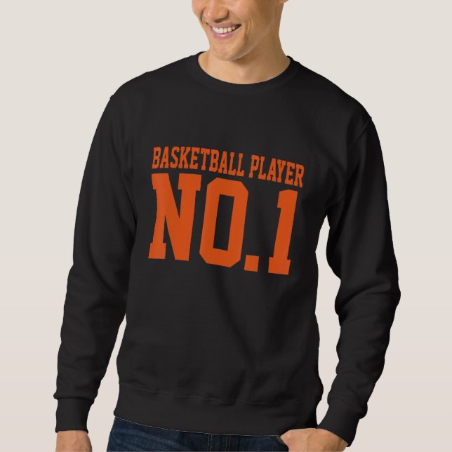 Moletom Fã de Basquete Nº 1   Jogador de Basquete (Frente)
