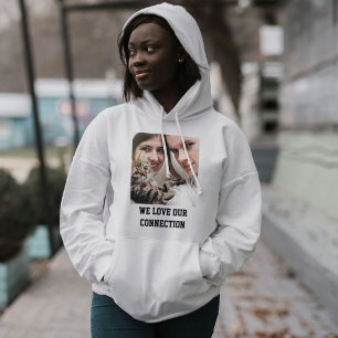 Moletom Fã de Gato Personalizado Ash Preto Foto de Família