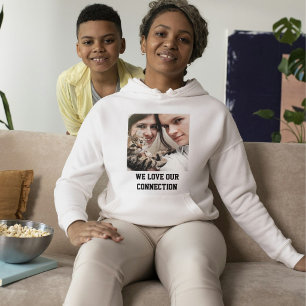 Moletom Fã de Gato Personalizado Ash Preto Foto de Família