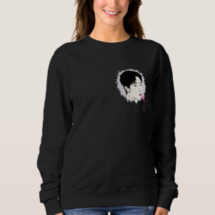 Moletom Fã de Kdrama retrato de série coreana, coração com