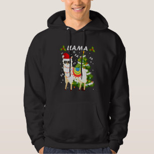 Moletom Fa Fa Llama Santa Hat Alpaca De Natal X