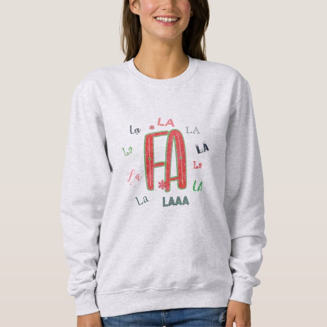 Moletom Fa La Adorable Women's Christmas Hoodie (Frente)