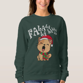 Moletom Fa La La La La La Natal Cantando T-Shirt