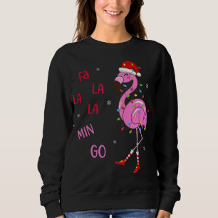 Moletom Fa La Mingo Christmas Flamingo Tree Sant