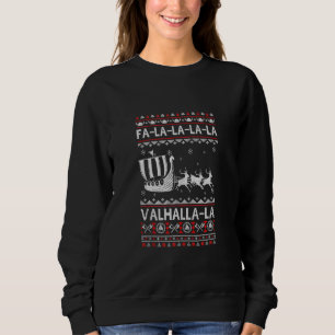 Moletom Fa La Valhalla Viking Navio Frio Natal Xmas