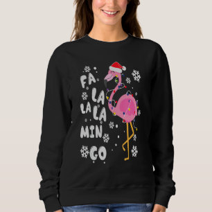 Moletom Fa Lalala Mingo Flamingo Para O Natal