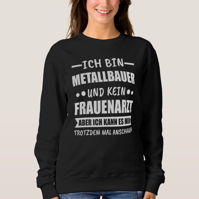 Moletom Fabricante De Metais Mens E Sem Ginecologista (Frente)