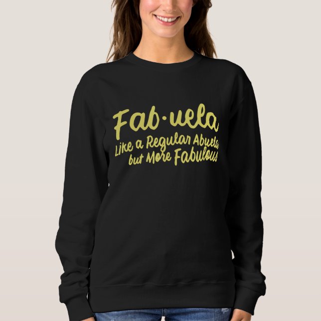 Moletom Fabuela Definition Abuela Latina Avô espanhol (Frente)