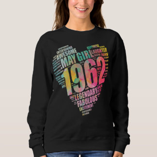 Moletom Fabuloso May Girl 1962 Incrível Big Heart 60th Bir