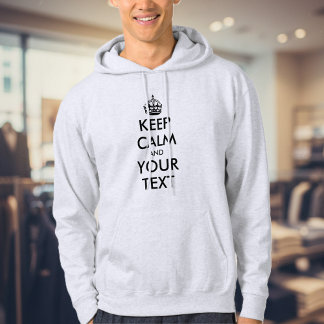 Moletom Faça seu próprio capuz personalizado para homens,
