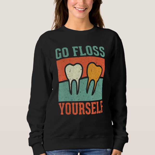 Moletom Faça seu próprio fio dental (Frente)