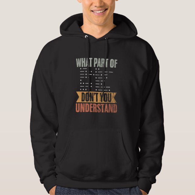 Moletom Faça um retrato de que parte do operador de rádio  (Frente)