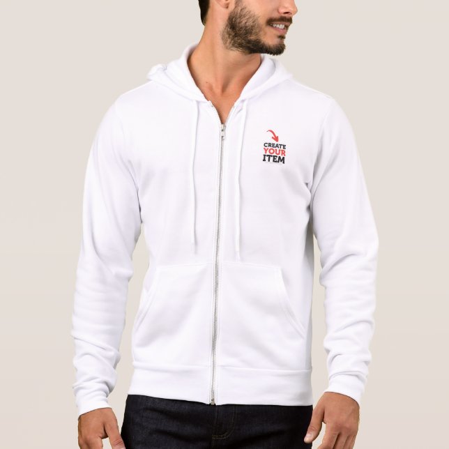 Moletom faça-você-mesmo-francêsImprima seus designs em l (Frente)
