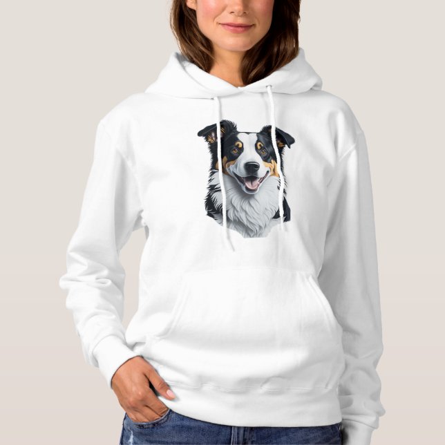 Moletom Face de Border Collie (Frente)