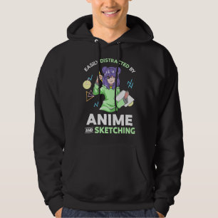 Moletom Facilmente Distraído Por Anime e Desenho de Anime