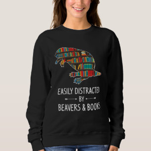 Moletom Facilmente Distraído Por Beavers & Books Rodent Ki