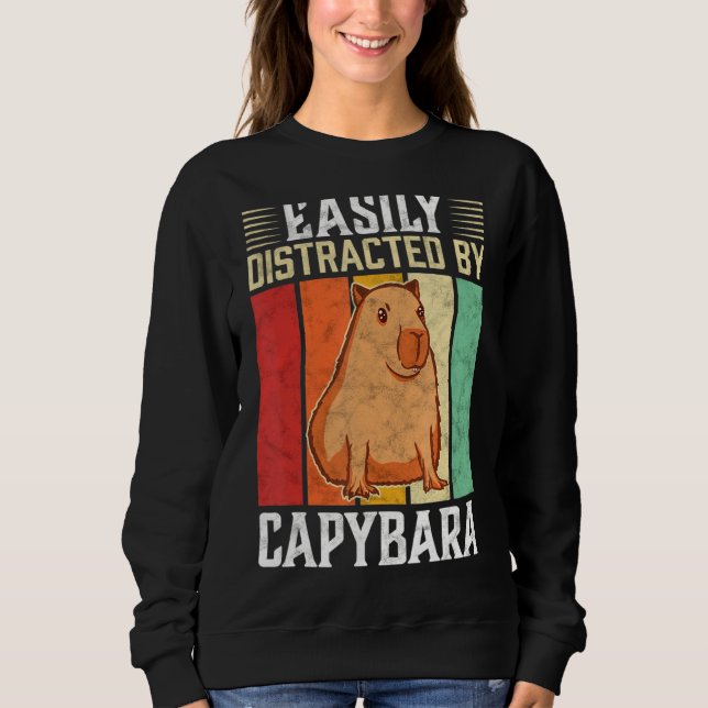 Moletom Facilmente Distraído Por Capybara Animal Rodent (Frente)