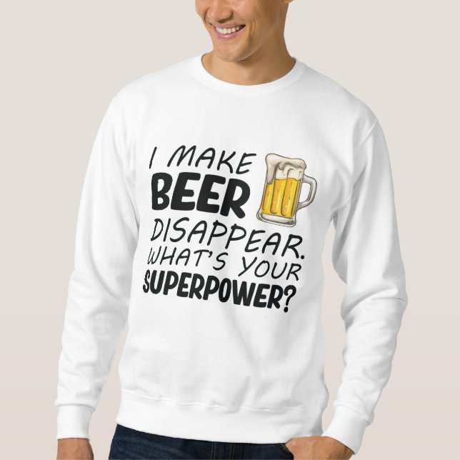 Moletom Faço a cerveja desaparecer (Frente)