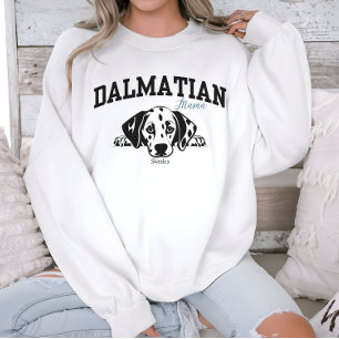 Moletom Faculdade de Script da Varsity Dalmatic Mama Dog L
