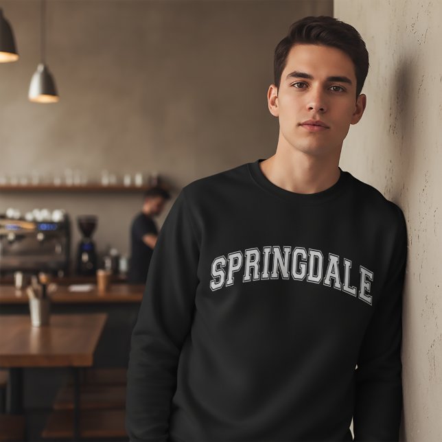 Moletom Faculdade de SPRINGDALE ao estilo universitário am (Criador carregado)