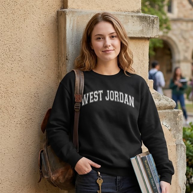 Moletom Faculdade de WEST JORDAN ao estilo universitário a (Criador carregado)