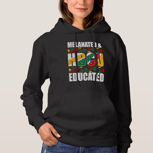 Moletom Faculdade Histórica Negra Educada HBCU Melanizada (Frente)