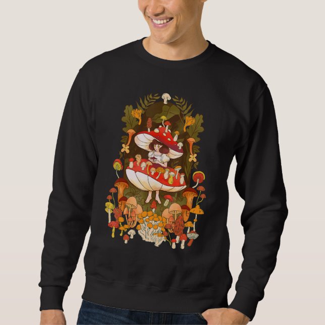 Moletom Fada Cogumelo Fofo Grunge Fairycore Conto de Fadas (Frente)