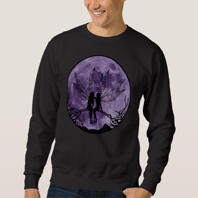 Moletom Fada Moonlight Mystical Mystical Fairies Forest Fa (Frente)