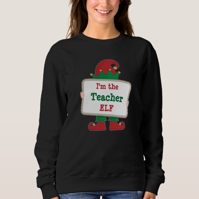 Moletom Fada Professor | Fada de Natal Personalizado (Frente)