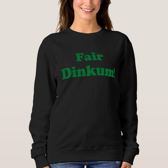 Moletom Fair Dinkum Austrália Aussie Para O Australiano Sl (Frente)