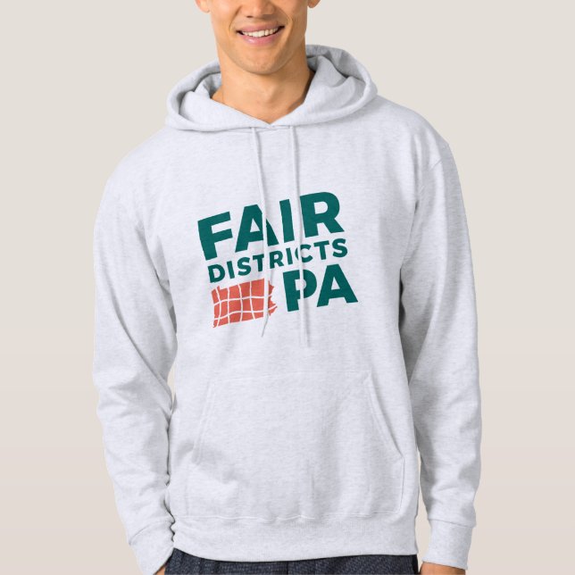 Moletom Fair Districts PA Classic Grey Hoodie (Frente)