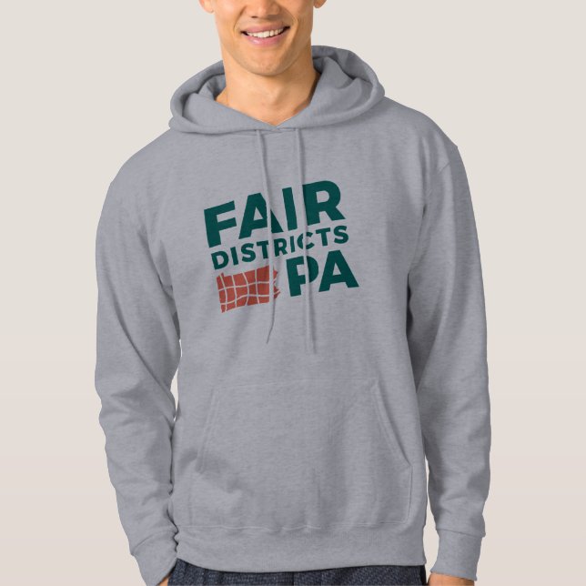 Moletom Fair Distrtions PA Cinza Hoodie (Frente)