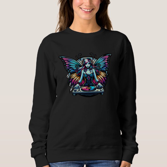 Moletom Fairycore DJ Darkwave Clothing Gótico Outfit T (Frente)
