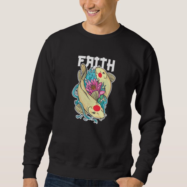Moletom Faith ama Koi Fish Yin E Yang (Frente)