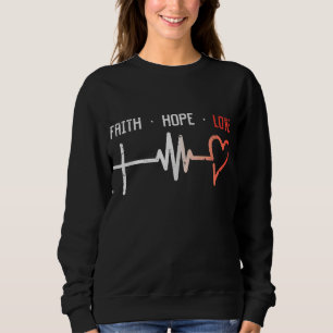 Moletom Faith Hope ama Cruzar Deus Jesus Christia