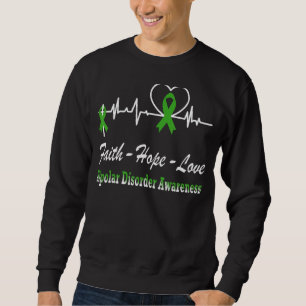 Moletom Faith Hope ama o distúrbio bipolar consciência Chr
