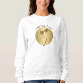 Moletom Faith Hope e Love Dandelion Sweatshirt