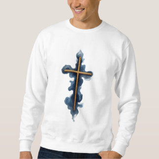 Moletom Faith Over Fear Watercolor Cross