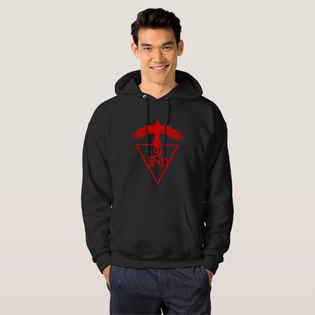 Moletom Faixa da Morrigan Black Hoddie (Frente Completa)