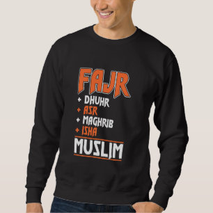 Moletom Fajr Dhuhr Asr Maghrib Isha Muçulmano Reze Isl