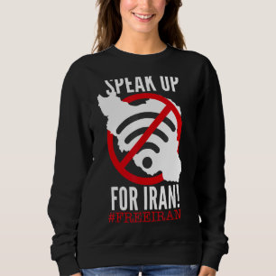 Moletom FALAR PELO IRÃ sem símbolo wifi no Iran map